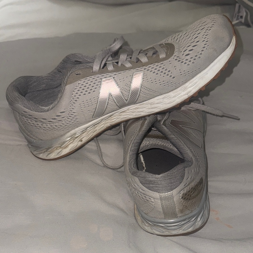 New Balance Women's Light Gray Athletic Shoes